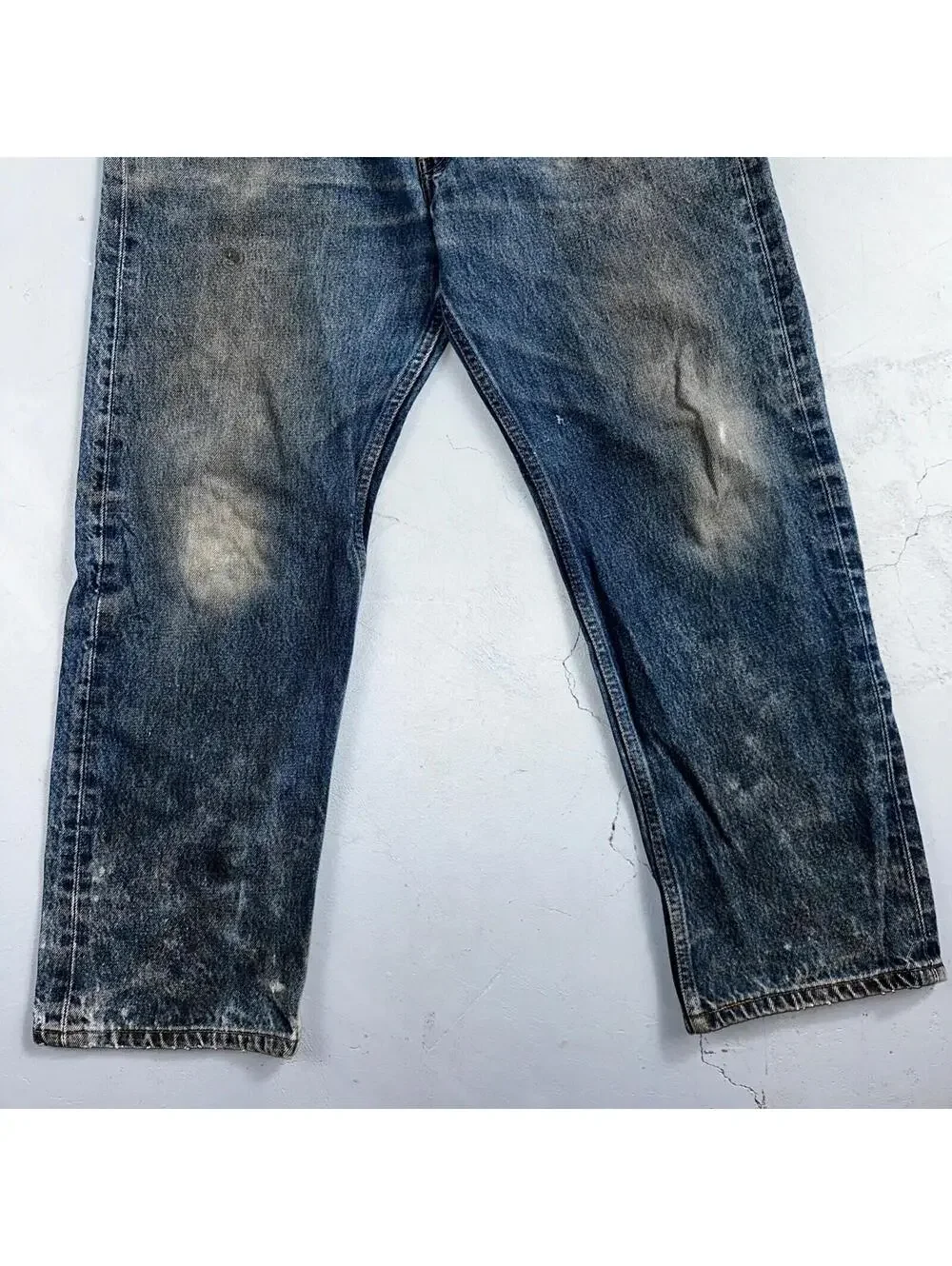 Levis 501 Vintage 90s Mexico Straight Leg Jeans 36x30 Y2K Med Wash Act 33x27